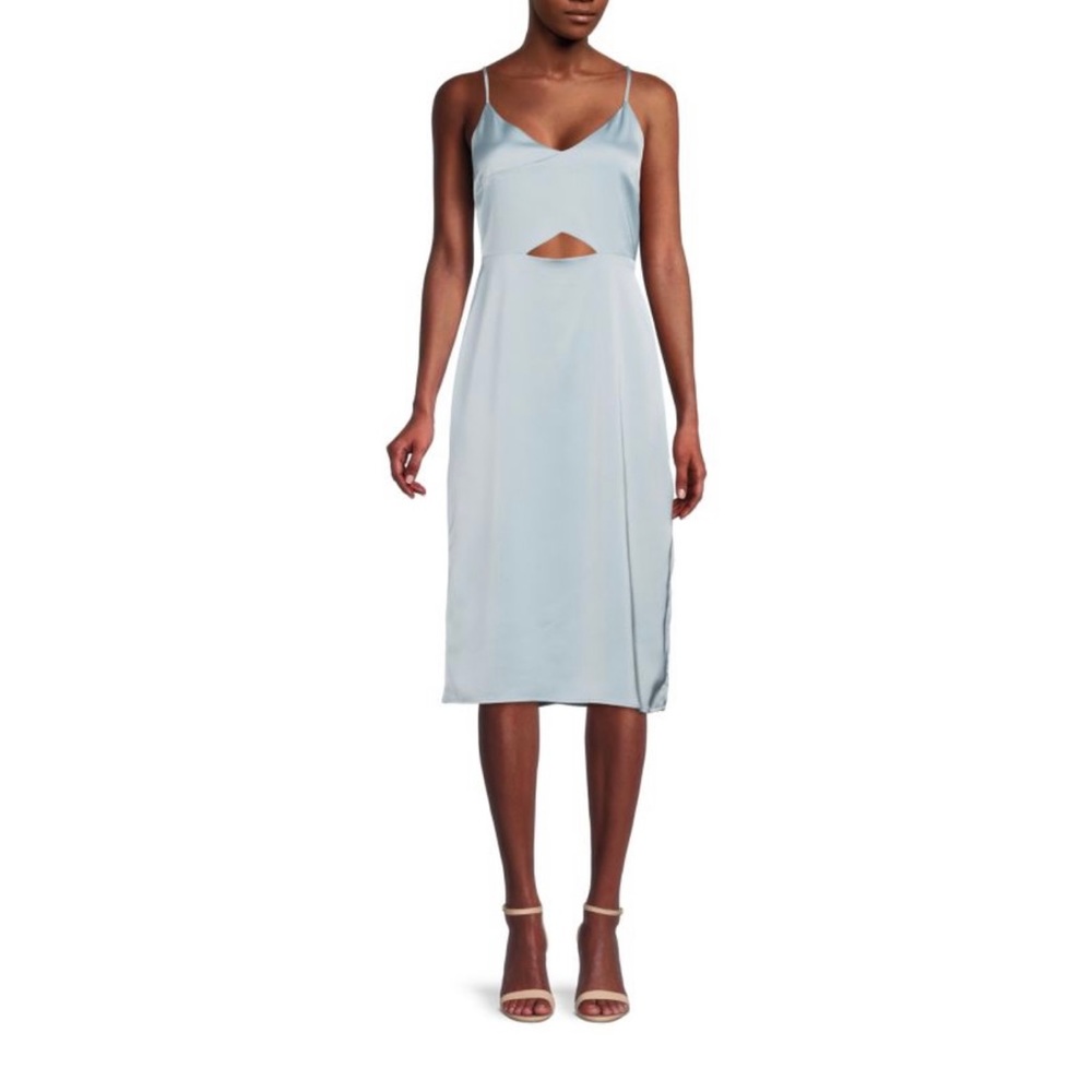 Sam Edelman Cutout Satin Slip Dress NWT
